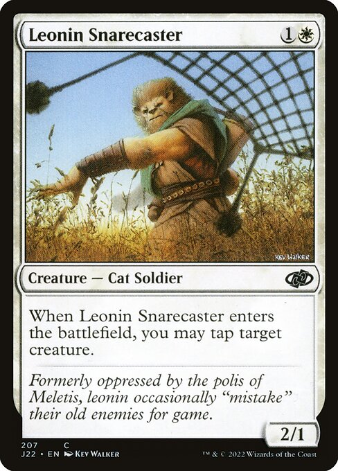 Jumpstart 2022 - 207 - Leonin Snarecaster - Common