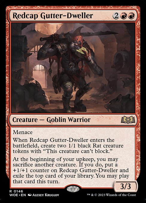 Wilds of Eldraine - 146 - Redcap Gutter-Dweller - Rare
