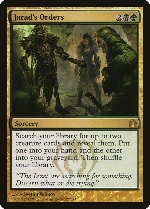 Return to Ravnica - 175 - Jarad's Orders - Rare