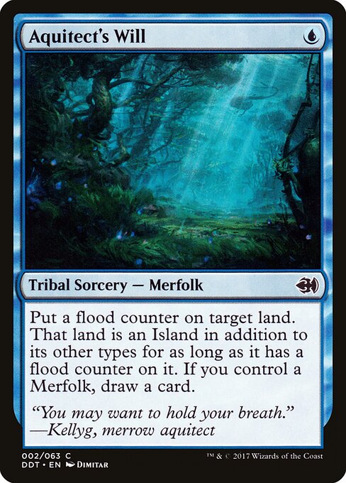 Duel Decks: Merfolk vs. Goblins - 2 - Aquitect's Will - Common