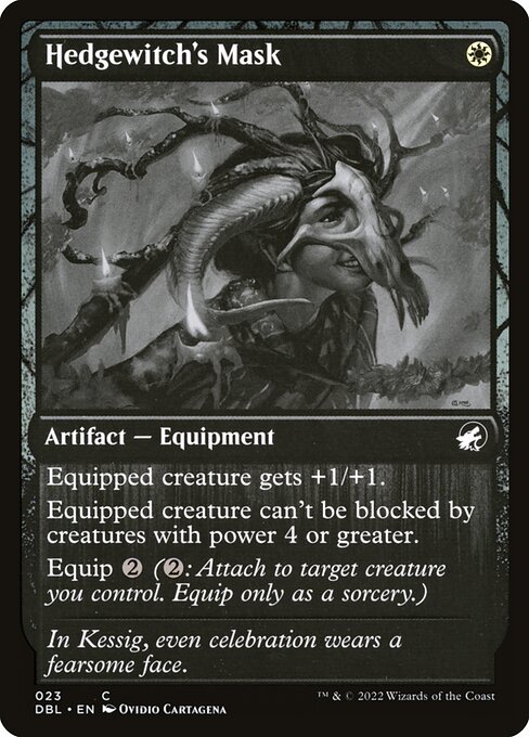 Innistrad: Double Feature - 23 - Hedgewitch's Mask - Common