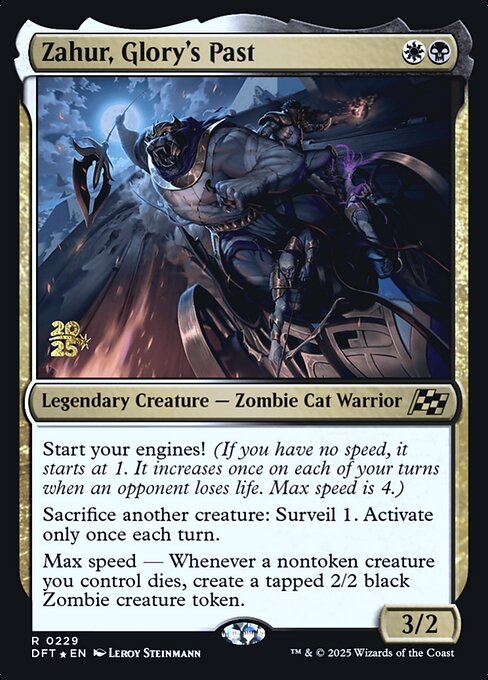 Aetherdrift Promos - 229s - Zahur, Glory's Past - Rare