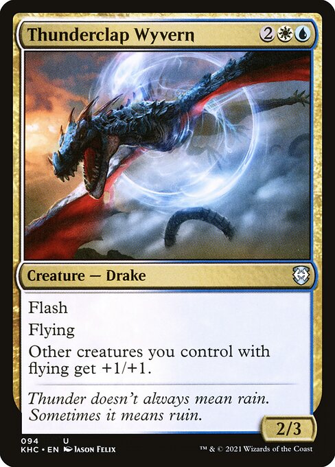 Kaldheim Commander - 94 - Thunderclap Wyvern - Uncommon
