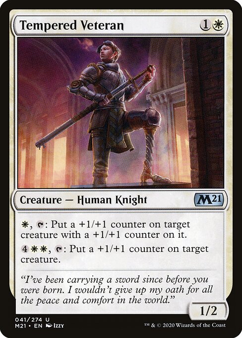 Core Set 2021 - 41 - Tempered Veteran - Uncommon