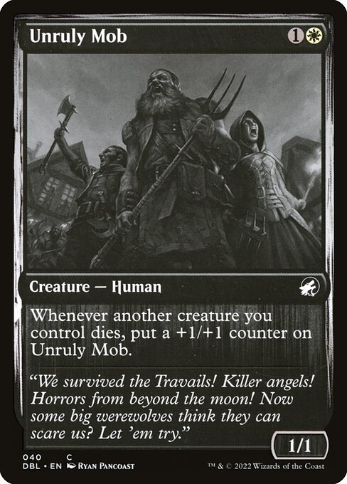 Innistrad: Double Feature - 40 - Unruly Mob - Common