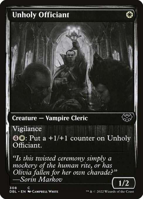 Innistrad: Double Feature - 308 - Unholy Officiant - Common
