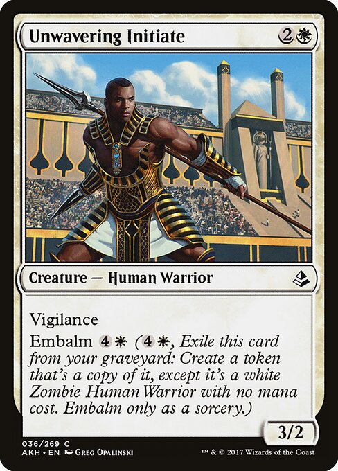 Amonkhet - 36 - Unwavering Initiate - Common