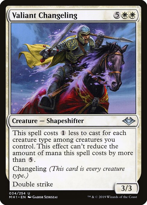 Modern Horizons - 34 - Valiant Changeling - Uncommon