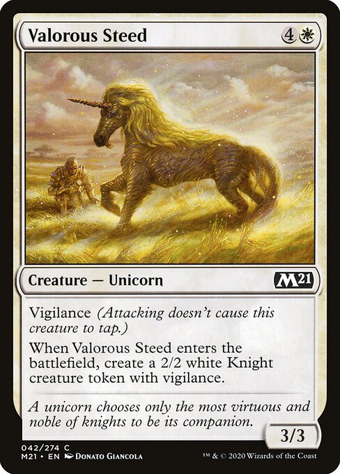 Core Set 2021 - 42 - Valorous Steed - Common