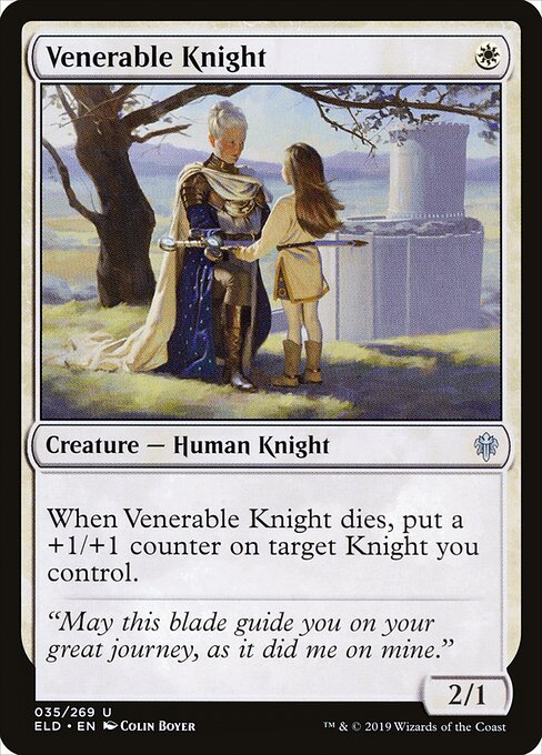 Throne of Eldraine - 35 - Venerable Knight - Uncommon