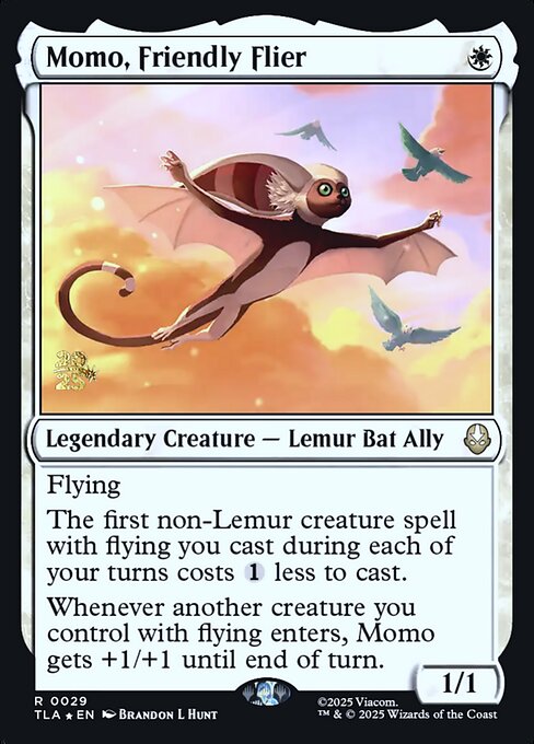 Avatar: The Last Airbender Promos - 29s - Momo, Friendly Flier - Rare