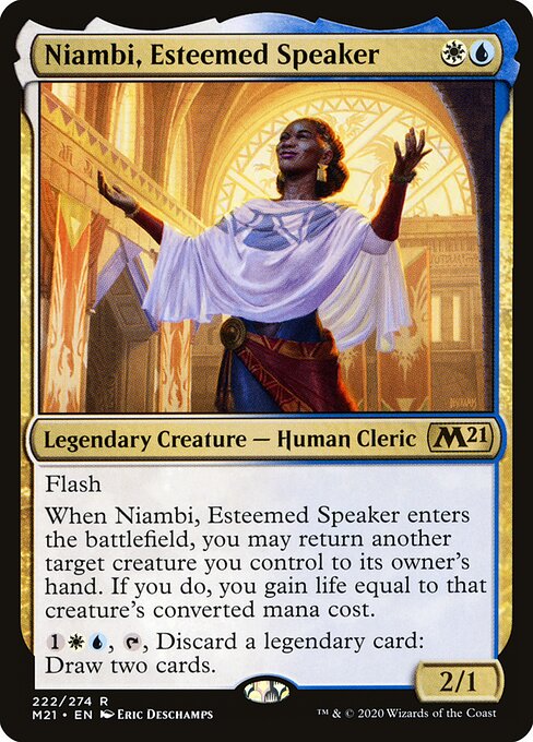 Core Set 2021 - 222 - Niambi, Esteemed Speaker - Rare