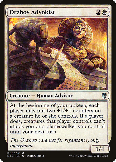 Commander 2016 - 3 - Orzhov Advokist - Uncommon