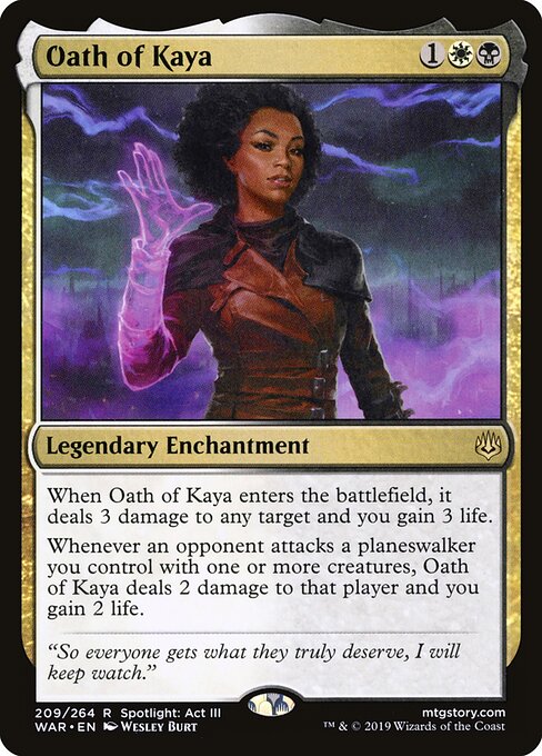 War of the Spark - 209 - Oath of Kaya - Rare