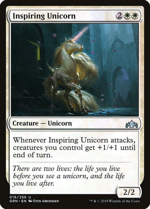 Guilds of Ravnica - 16 - Inspiring Unicorn - Uncommon