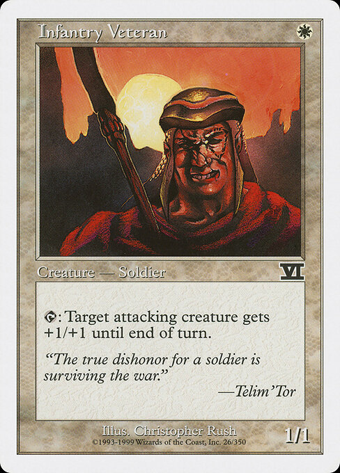 Classic Sixth Edition - 26 - Infantry Veteran - Common