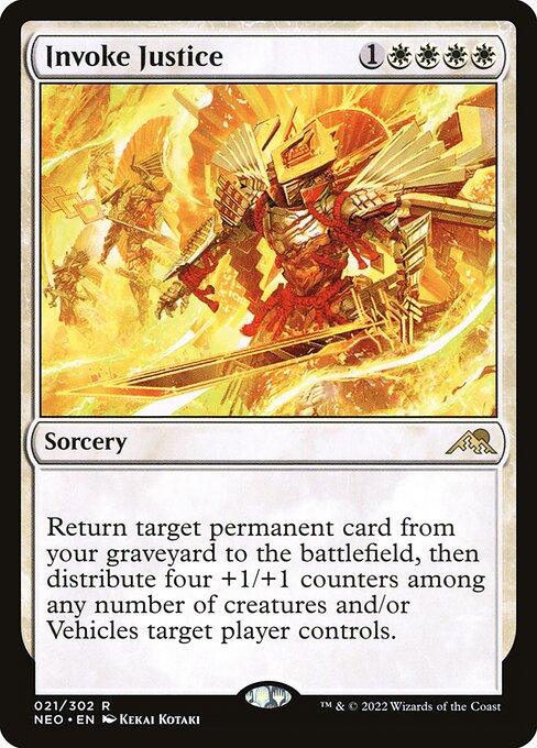 Kamigawa: Neon Dynasty - 21 - Invoke Justice - Rare
