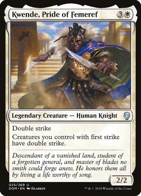 Dominaria - 25 - Kwende, Pride of Femeref - Uncommon