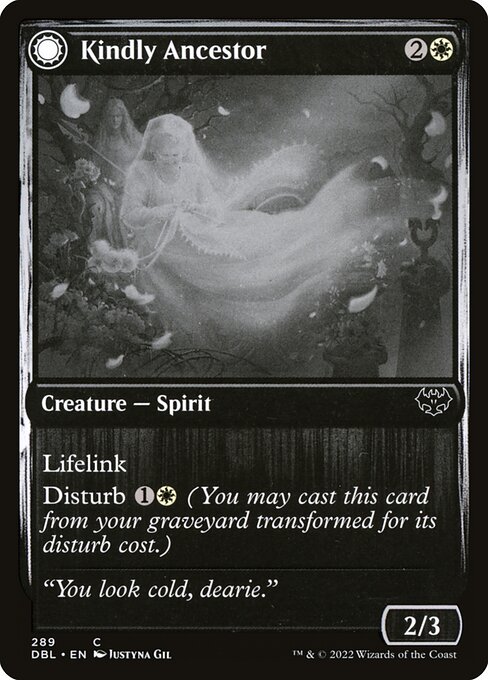 Innistrad: Double Feature - 289 - Kindly Ancestor // Ancestor's Embrace - Common
