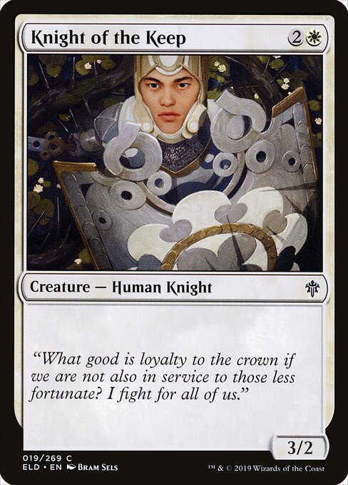 Throne of Eldraine - 19 - Knight of the Keep - Common
