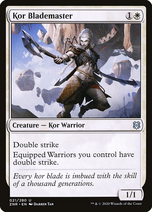 Zendikar Rising - 21 - Kor Blademaster - Uncommon