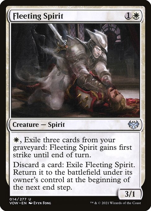 Innistrad: Crimson Vow - 14 - Fleeting Spirit - Uncommon