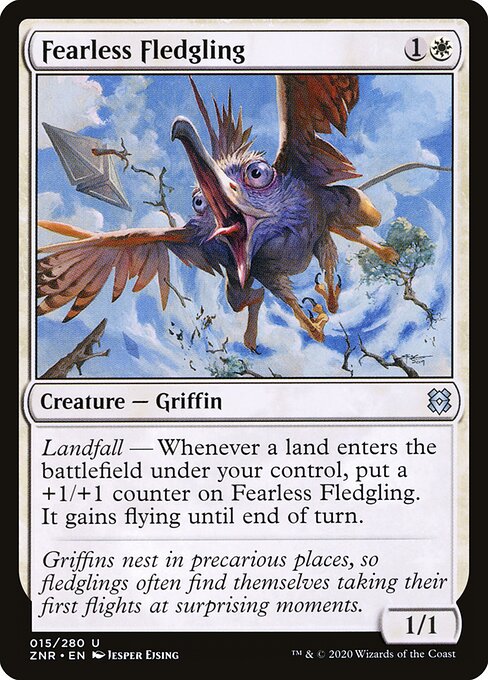 Zendikar Rising - 15 - Fearless Fledgling - Uncommon