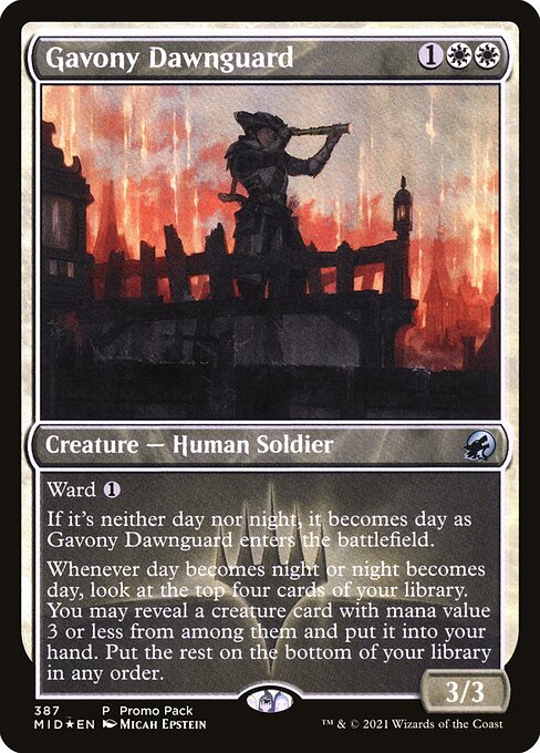 Innistrad: Midnight Hunt - 387 - Gavony Dawnguard - Uncommon