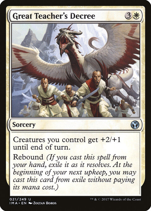 Iconic Masters - 21 - Great Teacher's Decree - Uncommon