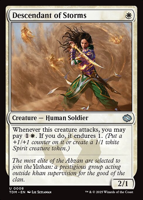 Tarkir: Dragonstorm - 8 - Descendant of Storms - Uncommon