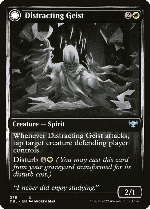 Innistrad: Double Feature - 276 - Distracting Geist // Clever Distraction - Uncommon