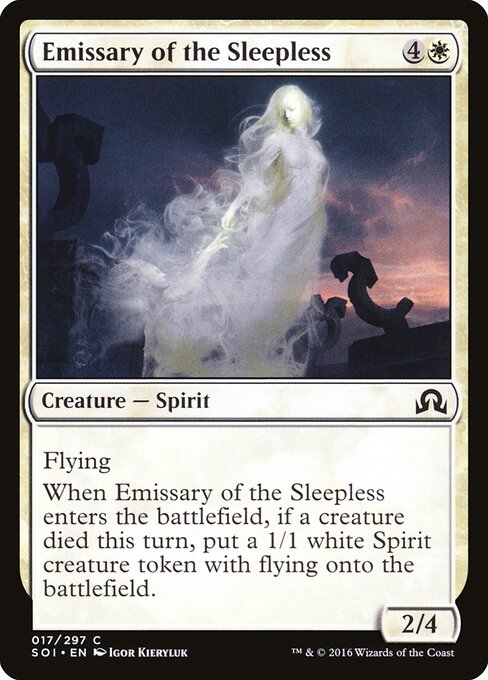 Shadows over Innistrad - 17 - Emissary of the Sleepless - Common