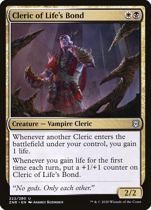 Zendikar Rising - 222 - Cleric of Life's Bond - Uncommon