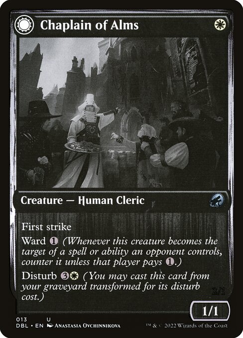 Innistrad: Double Feature - 13 - Chaplain of Alms // Chapel Shieldgeist - Uncommon
