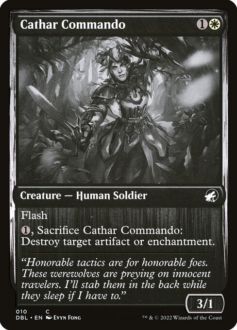 Innistrad: Double Feature - 10 - Cathar Commando - Common