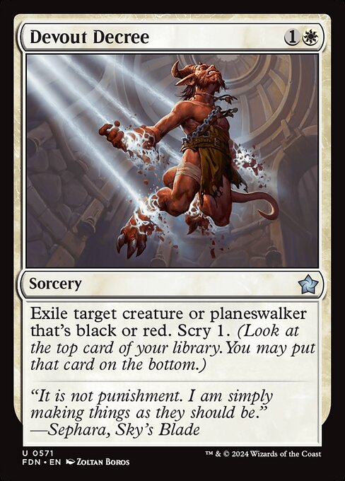 Foundations - 571 - Devout Decree - Uncommon