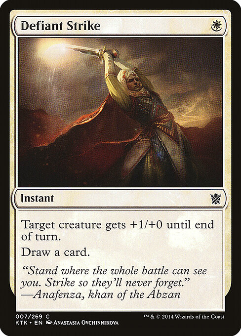 Khans of Tarkir - 7 - Defiant Strike - Common
