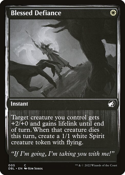 Innistrad: Double Feature - 5 - Blessed Defiance - Common