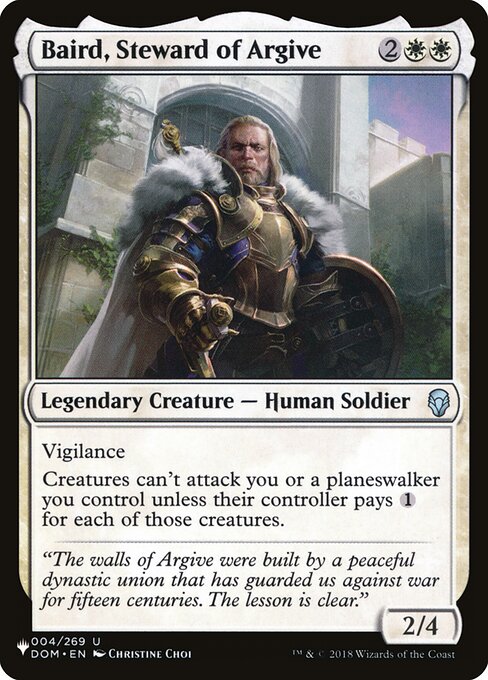 The List - DOM-4 - Baird, Steward of Argive - Uncommon
