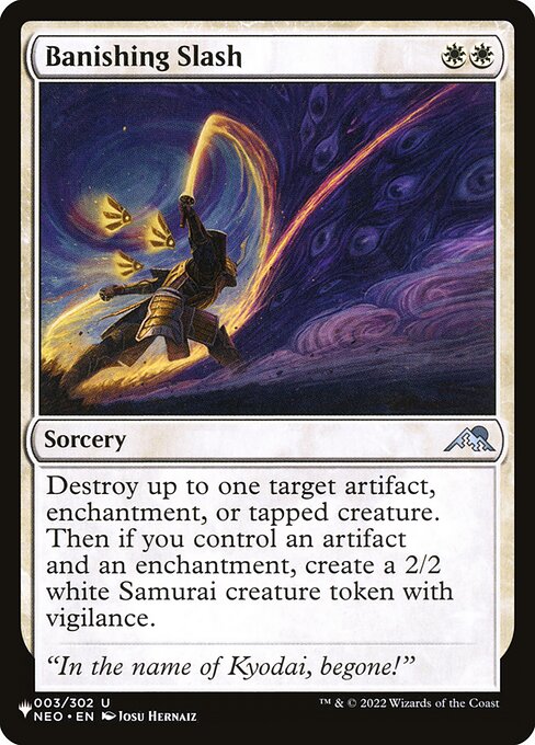 The List - NEO-3 - Banishing Slash - Uncommon