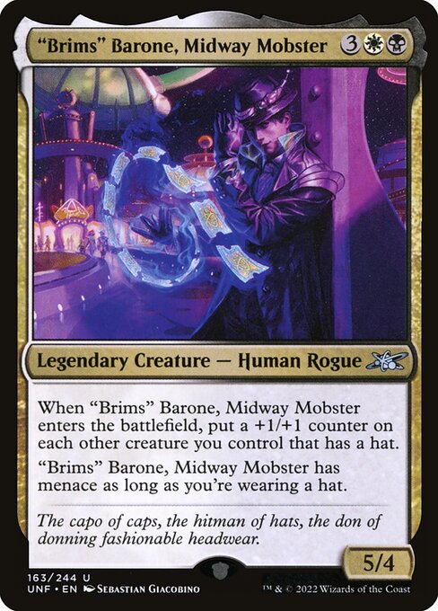 Unfinity - 163 - "Brims" Barone, Midway Mobster - Uncommon