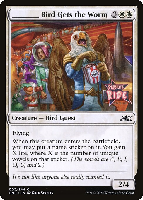Unfinity - 5 - _____ Bird Gets the Worm - Common