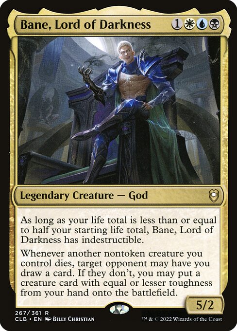 Commander Legends: Battle for Baldur's Gate - 267 - Bane, Lord of Darkness - Rare