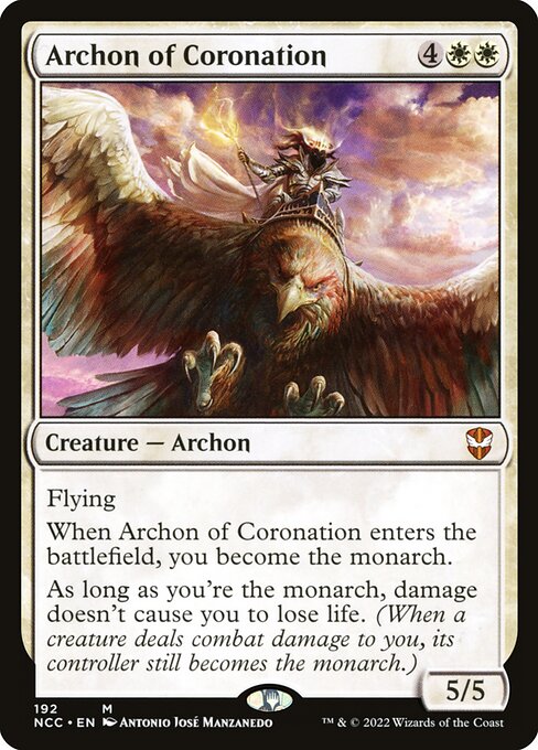 New Capenna Commander - 192 - Archon of Coronation - Mythic