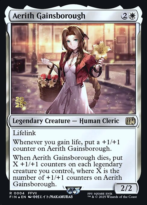 Final Fantasy Promos - 4s - Aerith Gainsborough - Rare