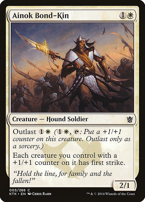 Khans of Tarkir - 3 - Ainok Bond-Kin - Common