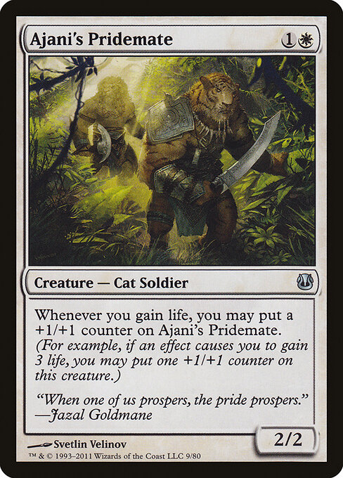 Duel Decks: Ajani vs. Nicol Bolas - 9 - Ajani's Pridemate - Uncommon
