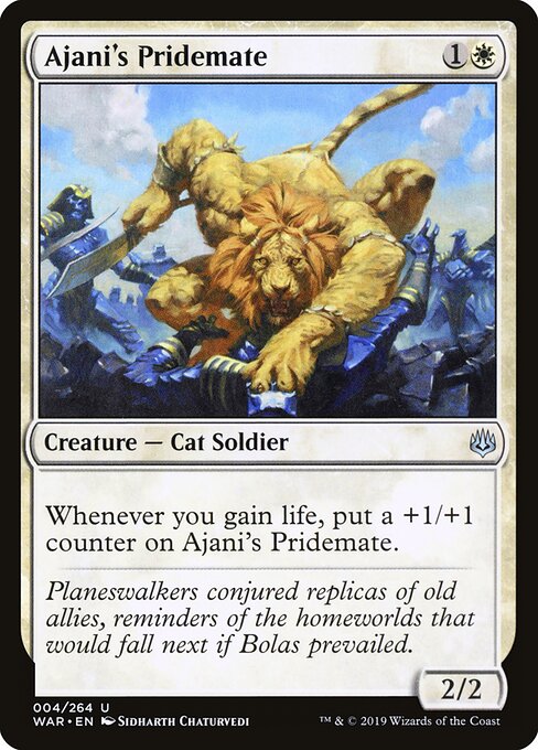 War of the Spark - 4 - Ajani's Pridemate - Uncommon