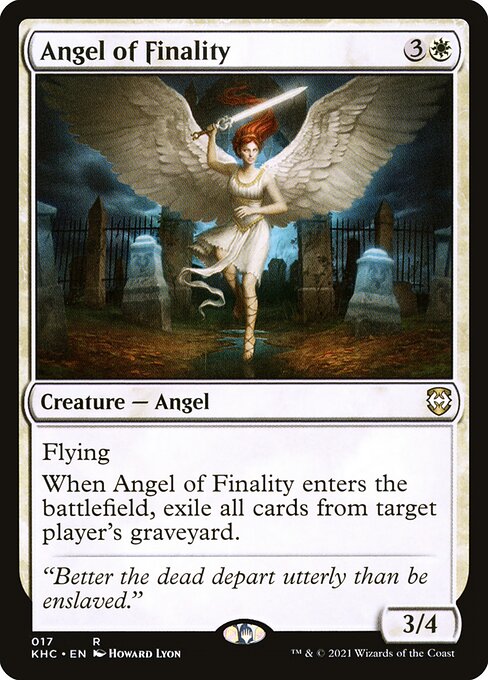 Kaldheim Commander - 17 - Angel of Finality - Rare