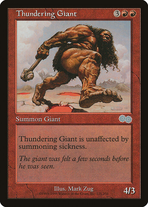 Urza's Saga - 221 - Thundering Giant - Uncommon